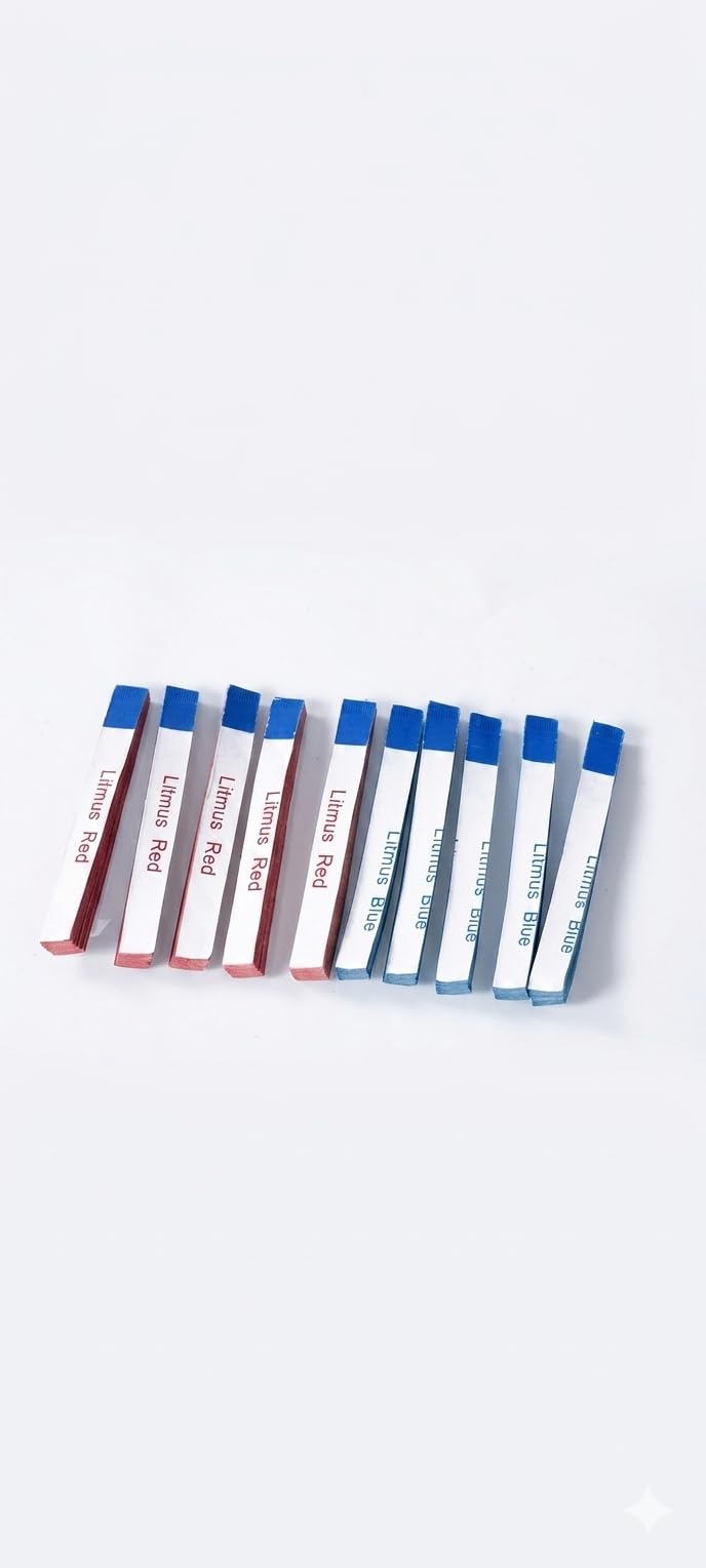 DIETURY Litmus Paper Red & Blue For Testing Acid And Base Solution Science Experiments Set Of 200 Pisces 100 Blue & 100 Red Strips. Wight 100 Gm Box Size 12×10×5-picture-31