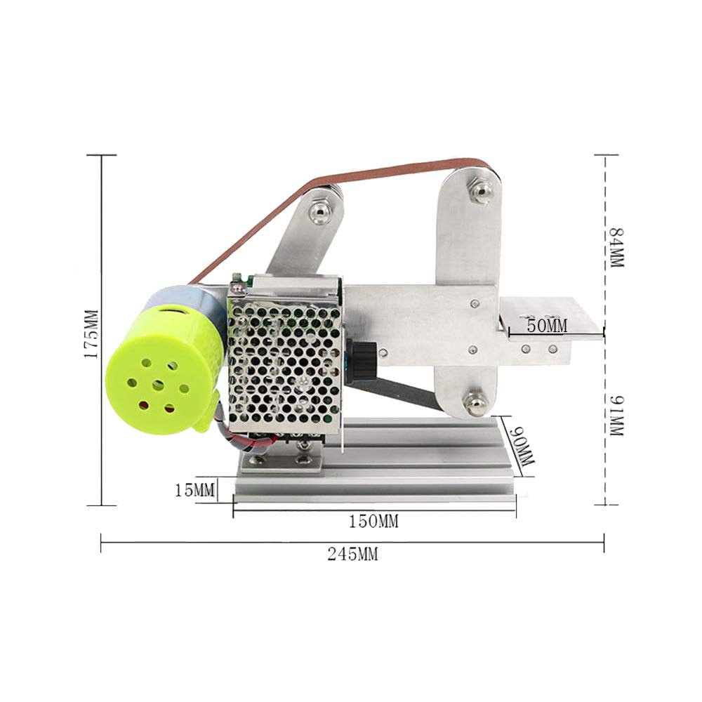 DIY Micro Belt Machine Electric Mini Polishing Sanding Machine Bench Sander 110V