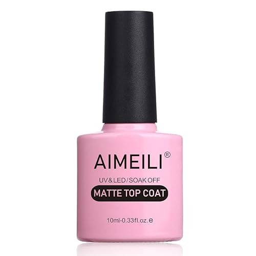 AIMEILI No Wipe Matte Top Coat Überlack UV LED Gellack Gel Nagellack Gel Nail Polish 10ml - Matte Top Coat