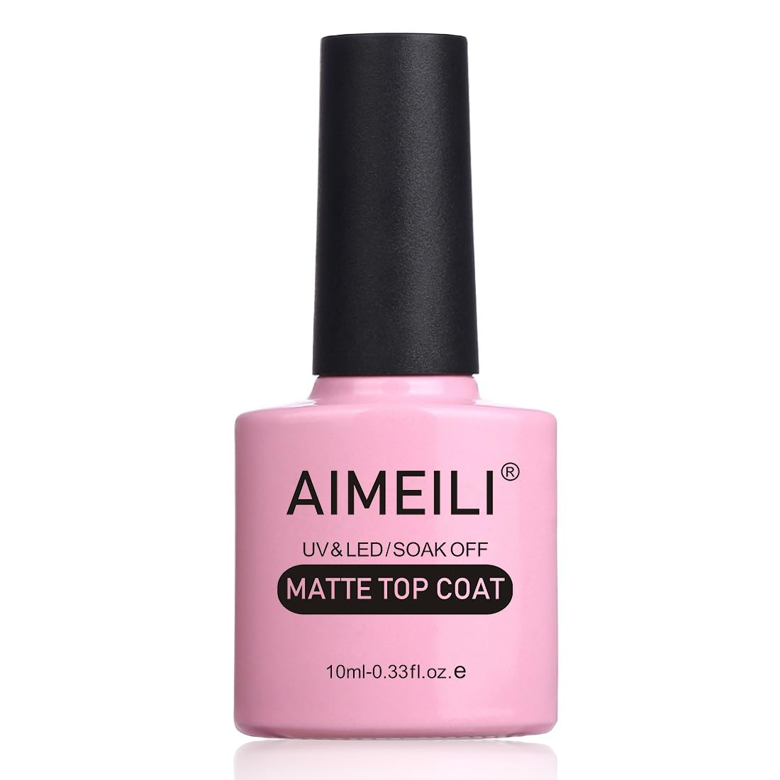 AIMEILI Soak Off U V LED Gel Nail Polish - No Wipe Matte Top Coat 10ml