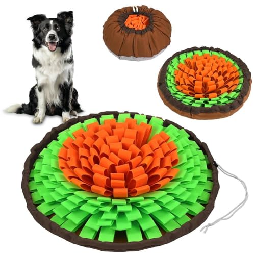 AYESY Tappeto Olfattivo Cane, 48 cm Tappetino antiscivolo per animali domestici con coulisse per appenderlo,tappetino per sniffare cibo,per l'allenamento Olfattivo lo Slow Food Sollievo Dallo Stress