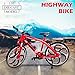 1:10 Scale Die-Cast Alloy Mini Mountain Bike Bicycle Model Toy Desktop Decoration Crafts for Cycling Lovers Bike Racers Athletes Children Boys and Girls