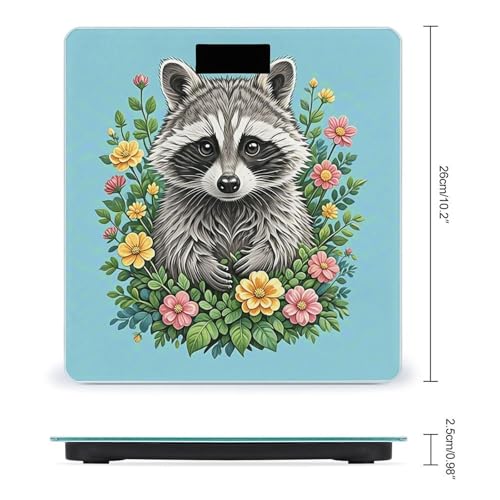Báscula Digital de Baño con Pantalla LCD y Plataforma de Vidrio Templado miniatura 2