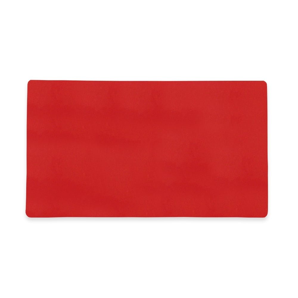 MagFlex® Flexible Magnetic Sheet with Gloss Red Dry-Wipe Surface for Creating Scrumboards, Removable and Changeable Labels - 140mm x 80mm x 0.85mm - Pack of 50