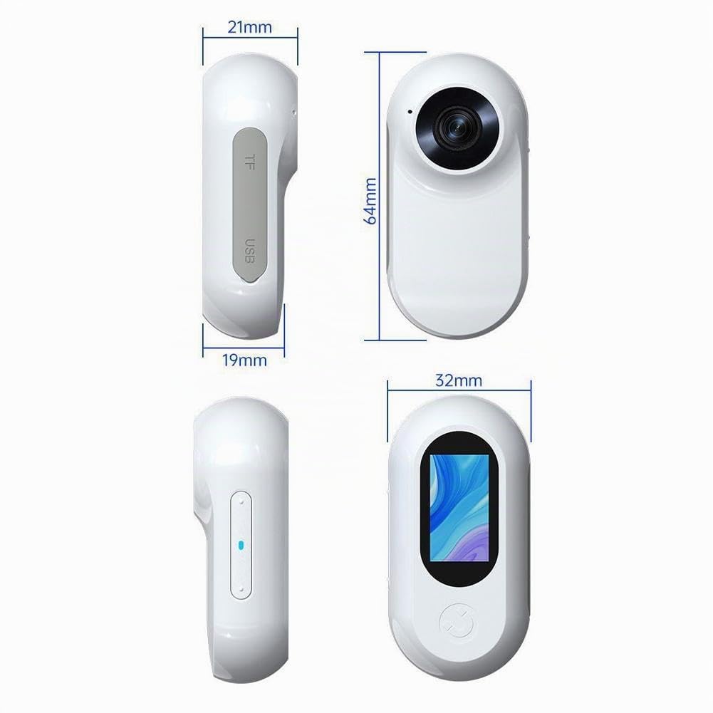 Collare per fotocamera per gatti, collare per cani con videocamera HD 1080p, mini action cam HD 1080p, piccola videocamera per animali domestici, sport, ciclismo, regalo di compleanno
