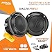 PRV Audio Bullet Super Tweeters Neodymium, 3 Inch PRV Tweeter Black TW400Ti-Nd-4 Slim 240 Watts 4 Ohm, Easy to Mount, 3 Inch Speaker Replacement (2 Tweeters)