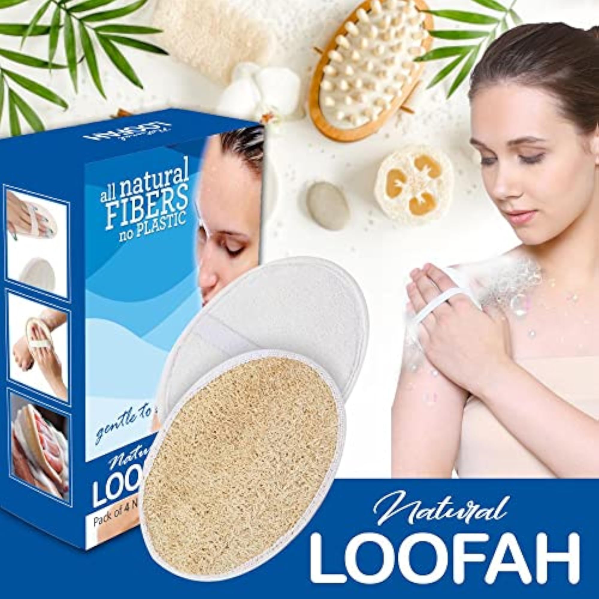 Oval Body Loofah, Pack of 8, Gift for Her