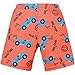 JELEUON 3 Pcs Boys Rashguard Swimsuits Speed Race Car Print Swim Shirt Bathing Suit with Short UPF 50+ Hat Swimwear