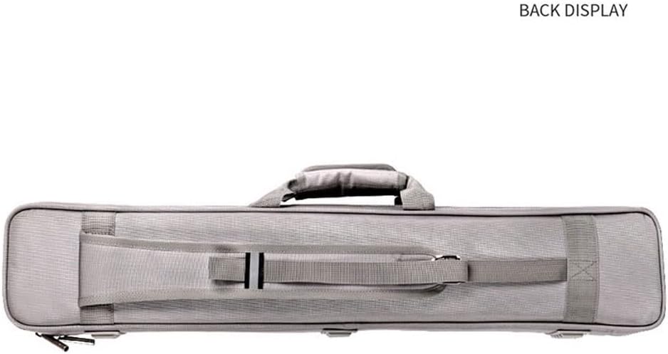 OJUN 3x4 Pool Cue Case Oxford Cloth Soft Cue Bag Oval Billiard Stick Carrying Case for 1/2 Snooker Billiard Stick Rod Lightweight (Color : Yellow)