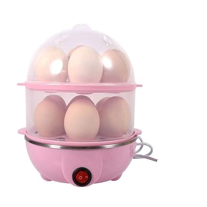 Kitssential Layer Egg Boiler Electric Automatic Off 14 Egg Poacher for Steaming, Cooking, Boiling and Frying, Egg Boiler Electric Egg Boiler 14 Eggs Automatic Off Egg Boiling Egg Poacher Egg Boilers Egg Boiler Machine Egg Poacher 14 Eggs Double Layer Egg Boiler Food Processor 1000 Watt Egg Boiler Double Layer(Multicolor)
