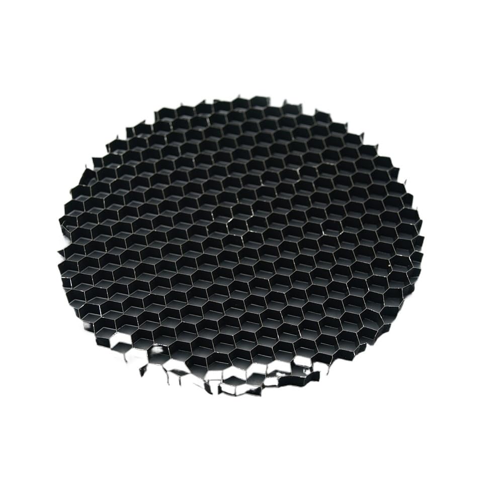 GatherTOOL 1PC LED Soft Light Shade Hood Downlight Spotlight Round Honeycomb Mesh Cover Black Anti-Glare Anti-Dazzling Light Aluminum (Color : Black, Size : 30mm)