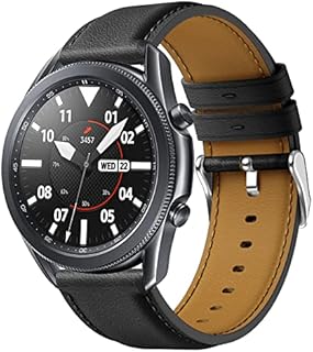 Syxinn 22mm Leder Armband Kompatibel für Samsung Galaxy Watch 46mm/Galaxy Watch 3 45mm/Gear S3 Frontier/Classic Armband Uhrenarmband Ersatzarmband Lederband für Herren Damen