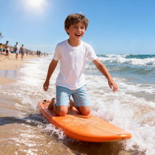 Image of Cozople 7-16T Teen Boys Swim Trunks Quick Dry UPF 50+ Swimwear Bathing Suit for Big Boys Beach Swim Boards Shorts