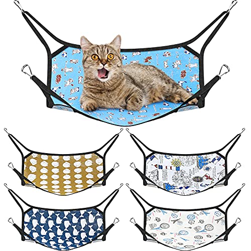 5 Pieces Pet Cage Hammock Pet Hammock Pet Cats Hammock Soft Pet Bed Suitable For Ferret Hammock Guinea Pig Hamster Gerbil Kittens Cats Cage #TOP11