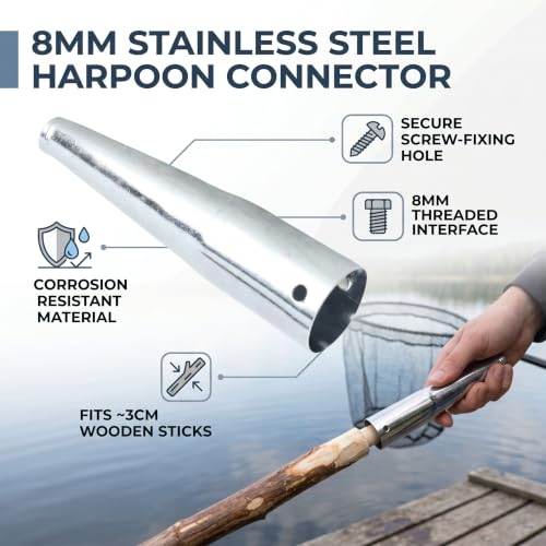 Conector de pesca de rosca de 8 mm para evitar holguras en la caña 4