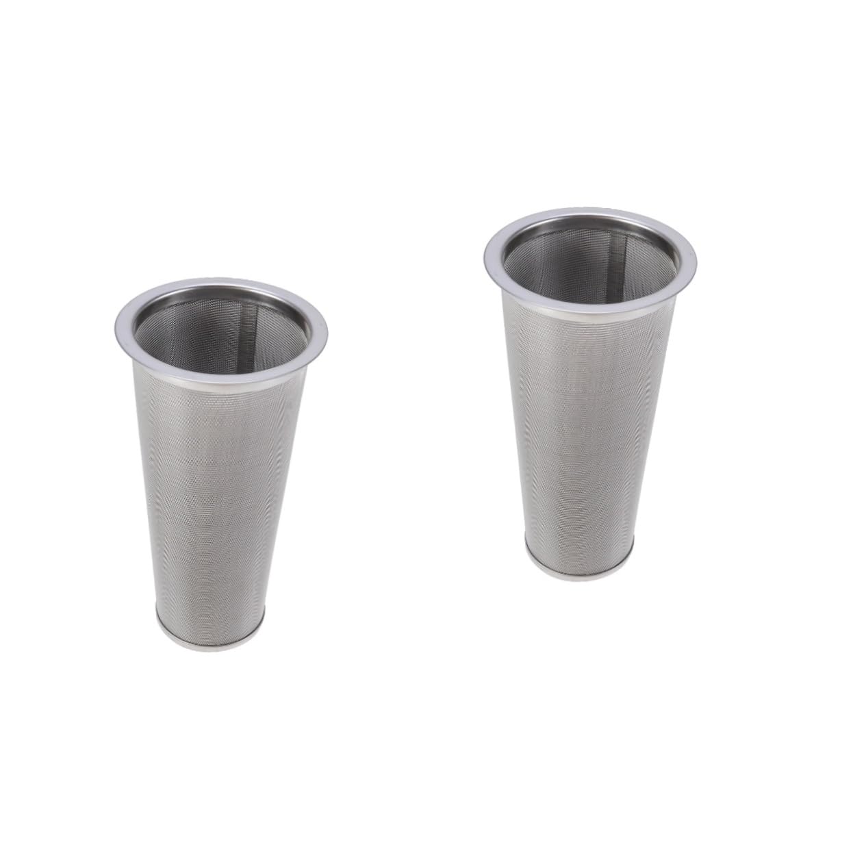 PRETYZOOM 2piezas Colador De Acero Inoxidable Café y Té Filtro De Malla Fina De Reutilizable y Fácil De Limpiar Para Hogar y Cafeterías