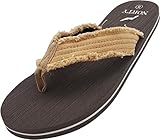 NORTY - Big Boy's Thong Flip Flop Sandal, Tan, Grey 41784-7MUSBigKid