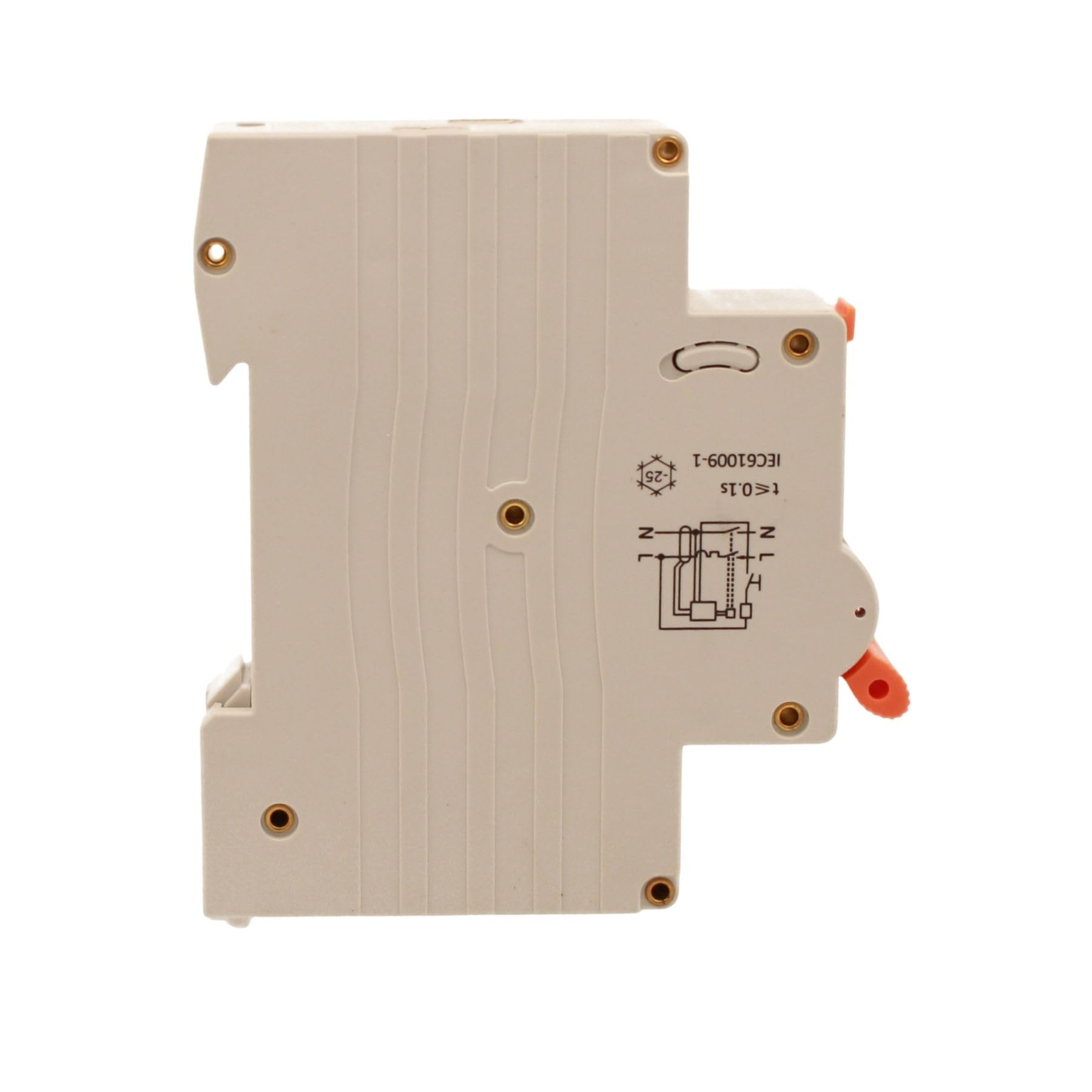 4 interruptores magnetotérmicos diferenciales 1 módulo clase A, 25 A C25, RCBO Slim 1P+N 6 kA 30 mA 220 V, tipo A curva C, serie PL8HT profesional