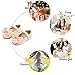 Felix & Flora Girls Toddler Little Ballet Shoes Size 10 - Flower Girls Mary Jane Flats Dress Shoes Party Wedding(Nude,10 Toddler)