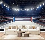 Wall Mural Peel & Stick Boxing Ring Self-Adhesive Wallpaper Removable Wall Decal Wall Sticker Home Decor for Living Room Bedroom 100'x144'