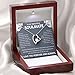 Dokazu Soulmate Necklace for Women to My Beautiful Soulmate Necklace Gift for Wife Girlfriend, Birthday Anniversary Jewelry, Heart Pendant Necklace with Message Card and Luxury Gift Box