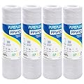 PUREPLUS 20 Micron 10"x2.5" Whole House String Wound Sediment Filter for Well Water, Replacement Cartridge for Universal 10 inch RO System, WP-5, Aqua-Pure AP110, CFS110, Culligan P5,WFPFC4002, 4Pack