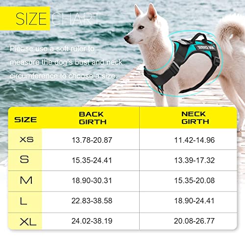 Demigreat Service Dog Harness, Reflective Dog Vest Harness With 5 Pcs Patches, Adjustable Soft Oxford Pet Harness, Inner Layer Mesh, Easy To Control For Small Medium Large Dogs #TOP1