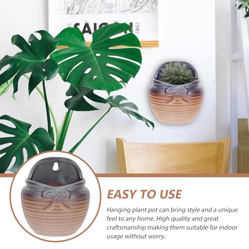 Pot de fleurs suspendu décor mural pour succulentes et balcon - 8