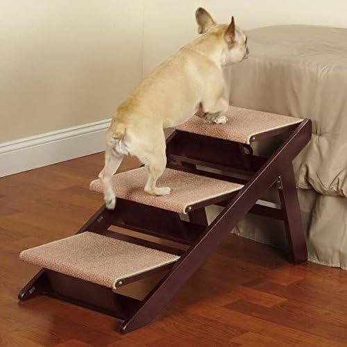 Non Slip Pet Ramp Converts Steps to Ramp Great for Aging or Arthritic Pets (3 Steps)