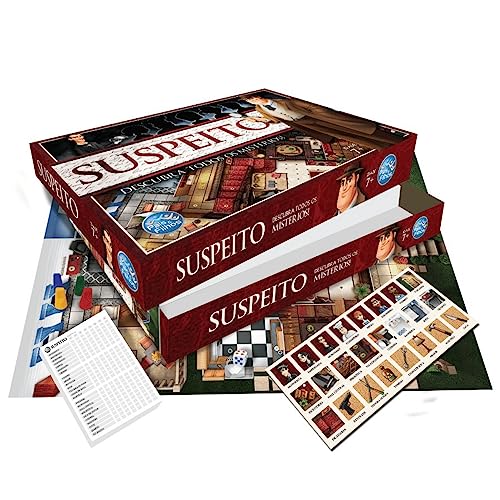 Pais & Filhos Jogo de Tabuleiro Suspeito Descubra Mistérios