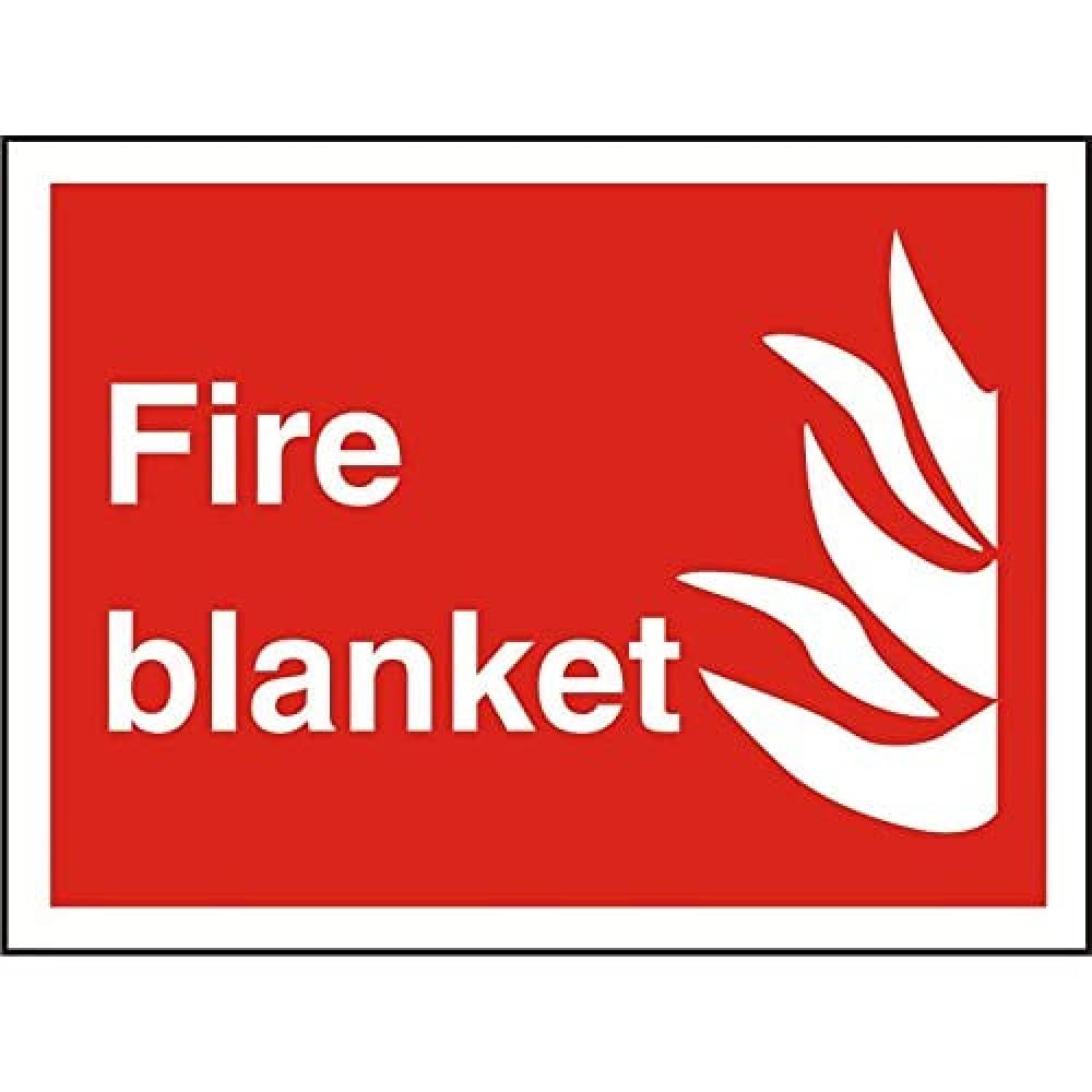 Seco Fire Blanket & Fire Sign, 200mm x 150mm - Photoluminescent 1mm Semi Rigid Plastic