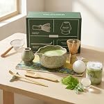VONATES – Matcha Set, 9er Macha Tea Set - Kirschblüten Matcha Schale, 