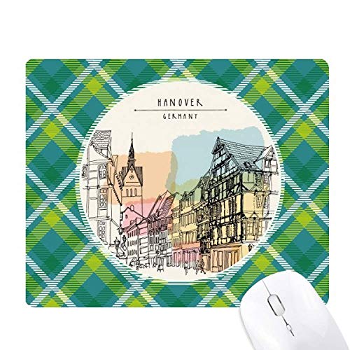 Tapis de souris Hanovre style pixel art et paysage d'Allemagne