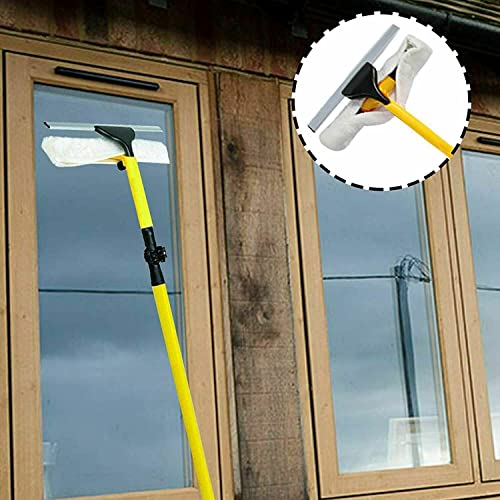 Professional Window Squeegee Cleaner Equipment,350cm Extendable Window Pole Glass Cleaning Tools for Indoor/Outdoor for High Window (Complete Kit) - Image 6