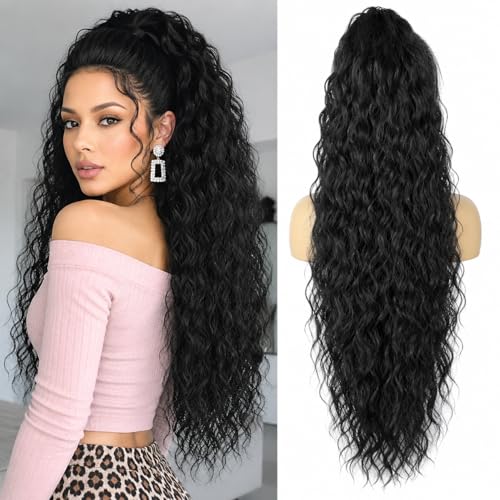 ALXNAN 26 Inch Claw Clip Ponytail