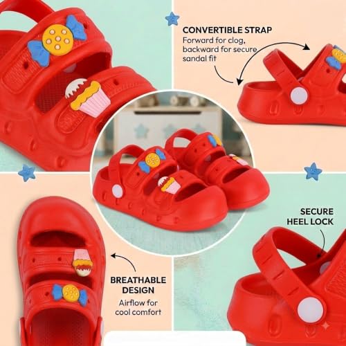 Image of SMARTOTS Kids Sandals for Boys & Girls, Lightweight Comfortable Casual Sandal Slippers for Daily Use, Home, Outdoor Play and Rainy Season
