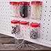 Tall Pegboard Accessories Organizer Storage Jars - Large Size 2