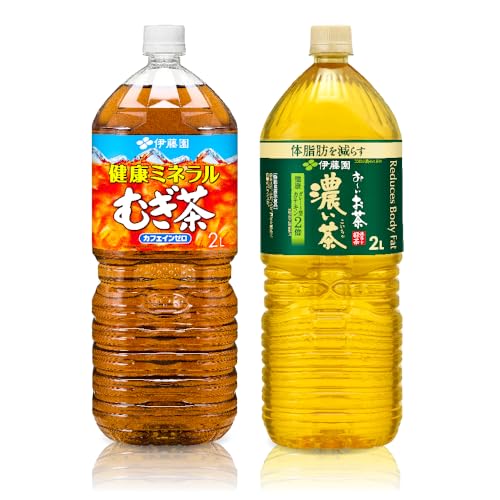 [3ヶ月定期便]むぎ茶2L(6本)+濃い茶2L(6本)