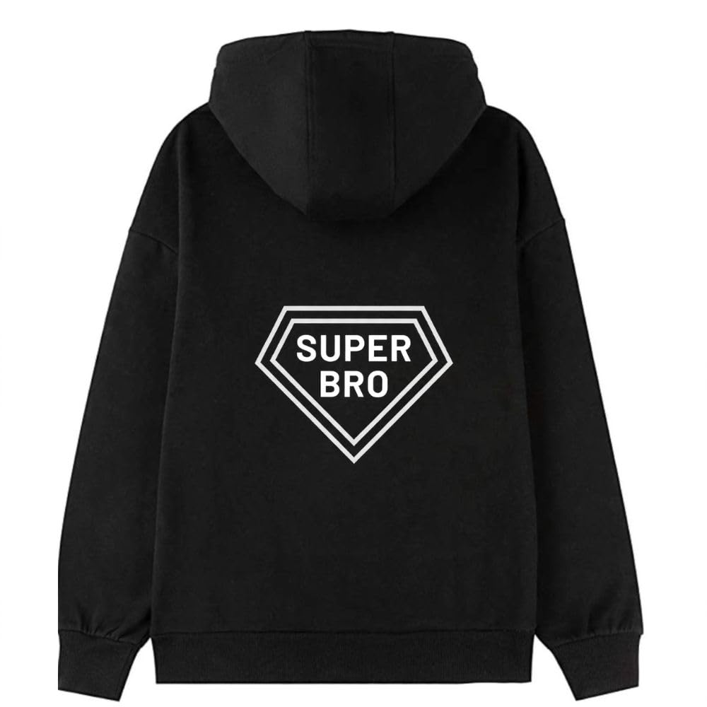 nutcase Black Hoodies for Men Stylish | Premium Cotton Blend Hoodies for Brother | Casual Full Sleeve Sweatshirt | Rakshabandhan Gift for Brother - SUPERBRO (M)-picture-43