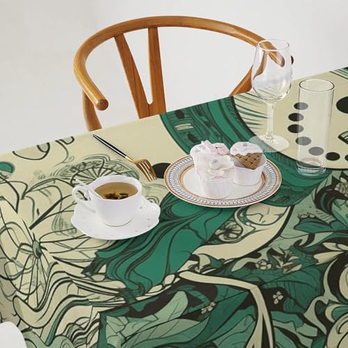 Nappe de table rectangulaire lavable pour protéger des taches à Noël - 4