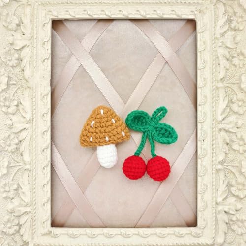Image of Crochet Handmade Kawaii Brooch for Backpacks Clothing Jackets Hats, Cute Pins for Women Girls