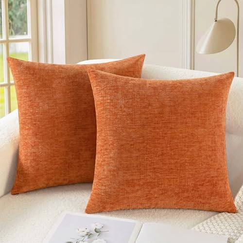 CaliTime Fall Decorative Throw Pillow Covers 18 X 18 Inches Burnt...
