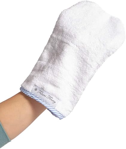 Fishers Finery Paños de viscosa de bambú para la cara del bebé Toalla de lavado para bebés - Paquete de 5 (azul)