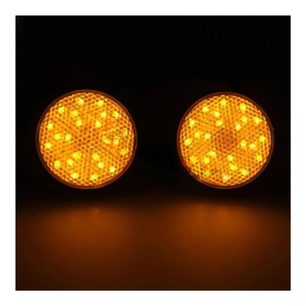 Luce Stop Fanale Posteriore Riflettore di luce LED rotondo da 12 V per indicatori direzione laterali per moto segnalazione direzionale posteriore per cross