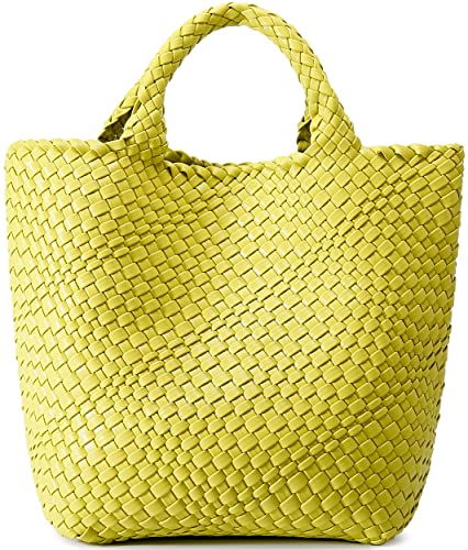 Image of Vegan Leather Purses for Women, Handmade Purses and Handbags Summer Beach Travel Tote Shoulder Bag | WOVEN