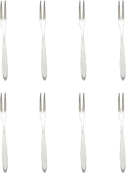 8 Pieces Pickle Forks, 5 Inches Handle Olive Fork, Stainless Steel Cocktail Forks, Pickle Grabber, Pickle Picker, 2 Prong Dessert Forks, Fruit Fork