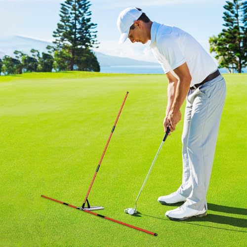 Bâton d'alignement de golf avec angle ajustable à 7 niveaux