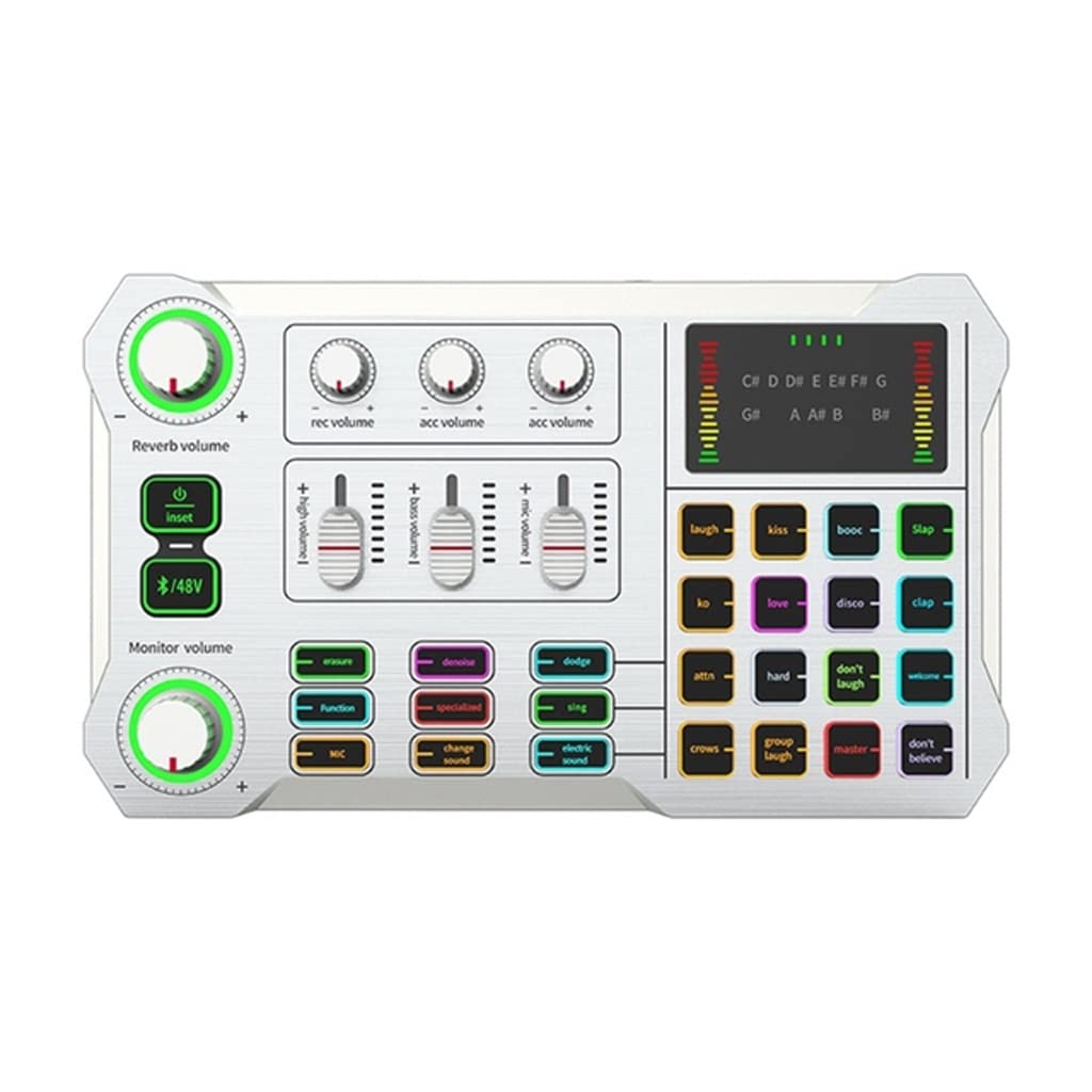 X10 Scheda audio dal vivo per computer cellulare con interfaccia XLR OTG da 48 V per registrazione mixer (monocolore)
