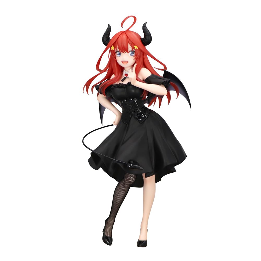 Nakano Itsuki Figura de anime, modelo de chica linda, estatua de PVC, 25 cm, vestido negro, figura de acción, adornos de escritorio, coleccionables, regalos