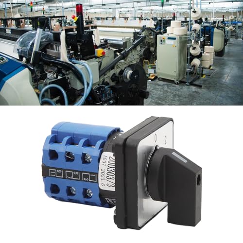 Chave de Comutação Rotativa de 3 Posições DC 220v AC 380v Chave Seletora de Comutação